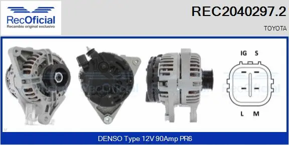 Alternator (REC2040297.2)