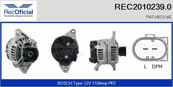 Alternator (REC2010239.0)