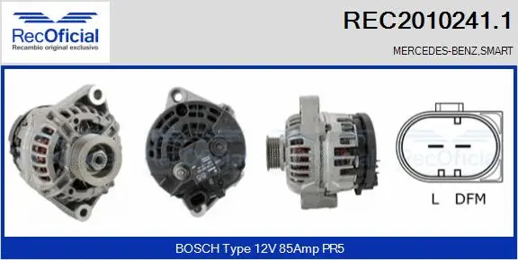 Alternator (REC2010241.1)