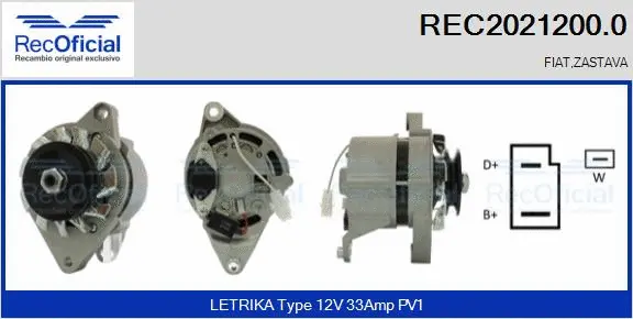 Alternator (REC2021200.0)