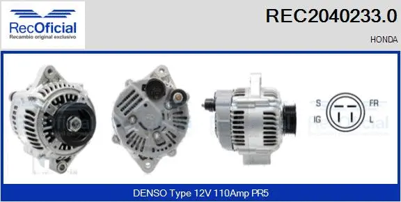 Alternator (REC2040233.0)