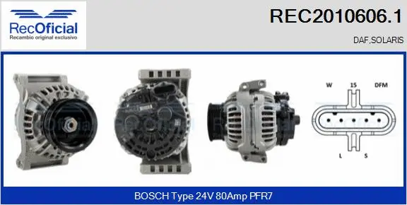 Alternator (REC2010606.1)