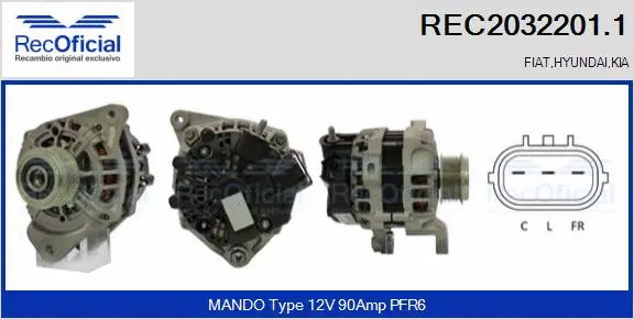 Alternator (REC2032201.1)