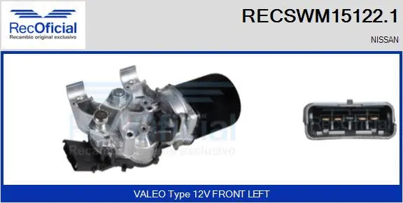 Wiper Motor (RECSWM15122.1)