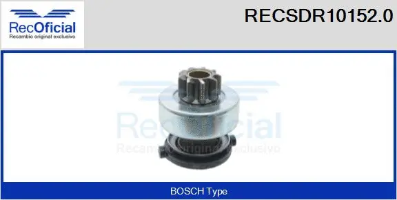 Pinion, starter (RECSDR10152.0)