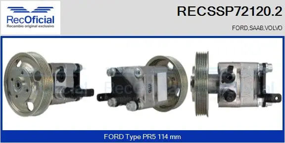 Hydraulic Pump, steering (RECSSP72120.2)