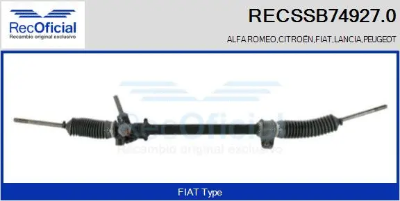 Steering Gear (RECSSB74927.0)