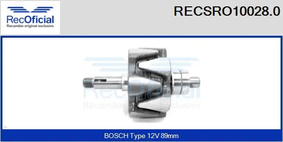 Rotor, alternator (RECSRO10028.0)