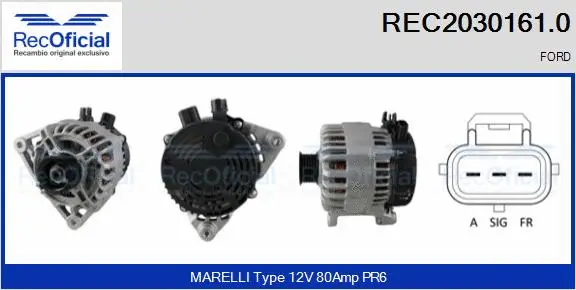 Alternator (REC2030161.0)