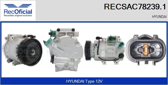 Compressor, air conditioning (RECSAC78239.1)