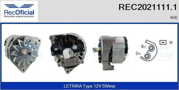 Alternator (REC2021111.1)