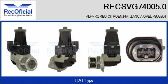 EGR Valve (RECSVG74005.0)