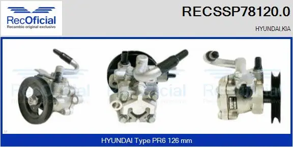 Hydraulic Pump, steering (RECSSP78120.0)