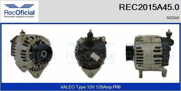 Alternator (REC2015A45.0)