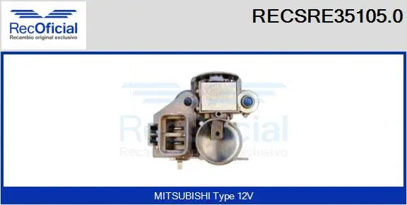 Alternator Regulator (RECSRE35105.0)