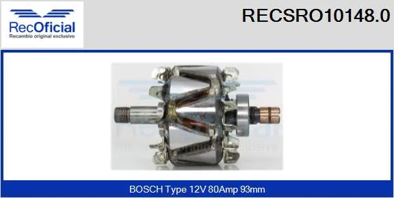 Rotor, alternator (RECSRO10148.0)