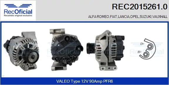 Alternator (REC2015261.0)