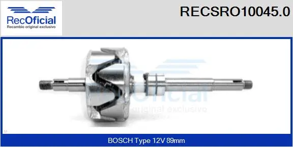 Rotor, alternator (RECSRO10045.0)