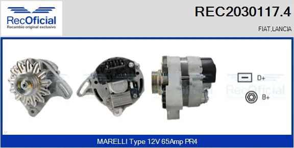 Alternator (REC2030117.4)