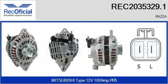 Alternator (REC2035329.1)