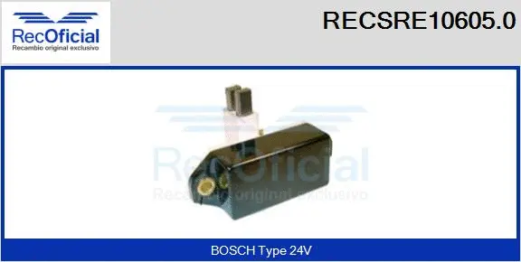 Alternator Regulator (RECSRE10605.0)