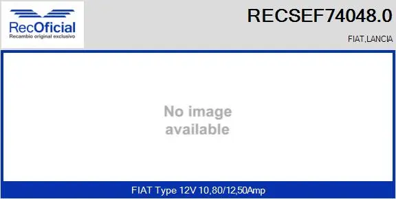 Electric Motor, radiator fan (RECSEF74048.0)