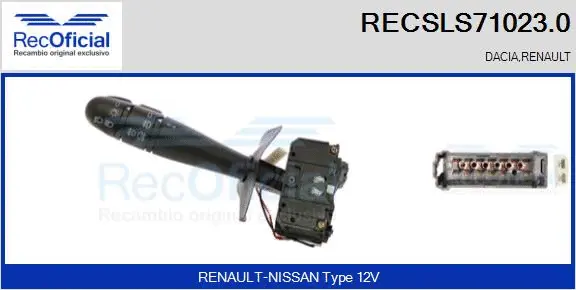 Steering Column Switch (RECSLS71023.0)
