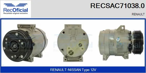Compressor, air conditioning (RECSAC71038.0)