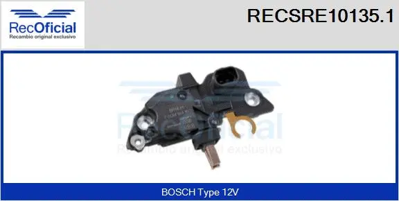 Alternator Regulator (RECSRE10135.1)