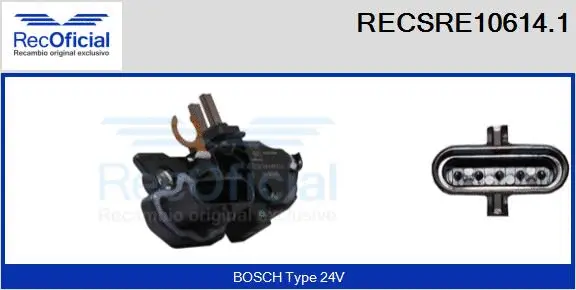 Alternator Regulator (RECSRE10614.1)