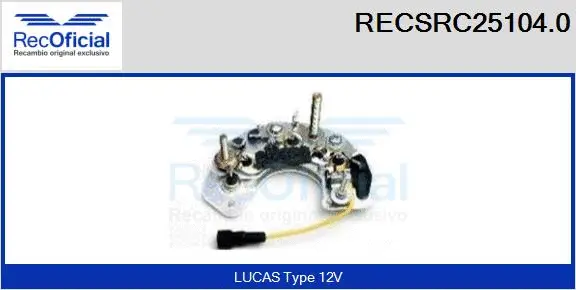 Rectifier, alternator (RECSRC25104.0)