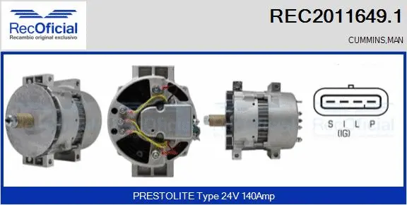 Alternator (REC2011649.1)