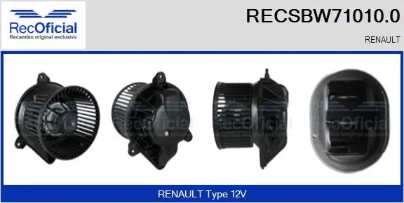 Interior Blower (RECSBW71010.0)