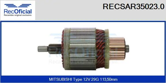 Armature, starter (RECSAR35023.0)