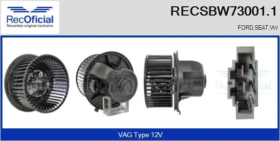 Interior Blower (RECSBW73001.1)