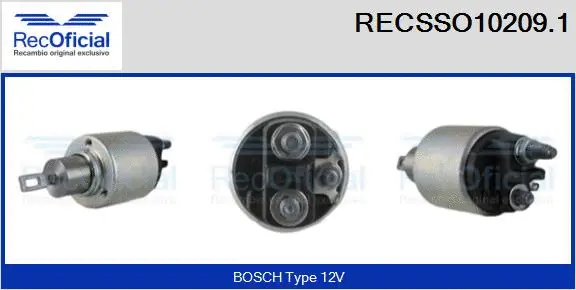 Solenoid Switch, starter (RECSSO10209.1)