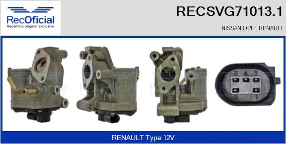 EGR Valve (RECSVG71013.1)
