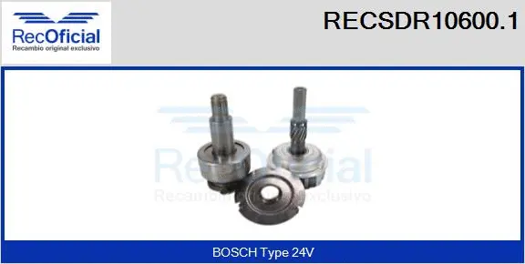 Pinion, starter (RECSDR10600.1)