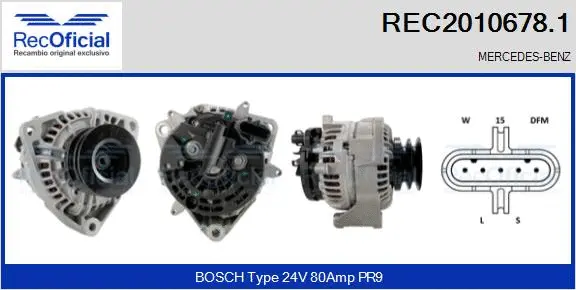 Alternator (REC2010678.1)