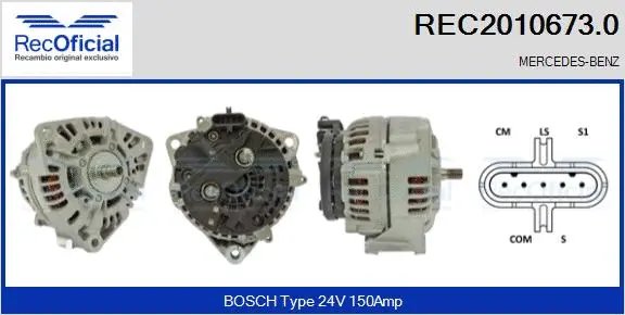 Alternator (REC2010673.0)