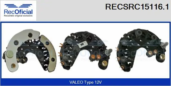 Rectifier, alternator (RECSRC15116.1)