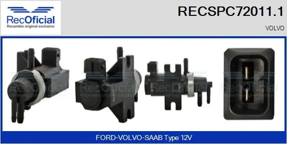 Pressure Converter, exhaust control (RECSPC72011.1)