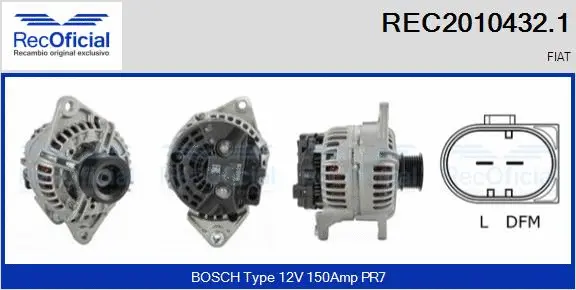Alternator (REC2010432.1)