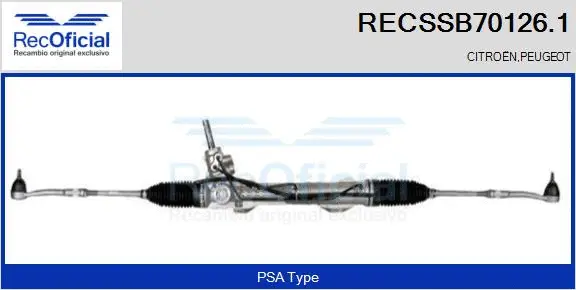 Steering Gear (RECSSB70126.1)