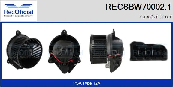 Interior Blower (RECSBW70002.1)