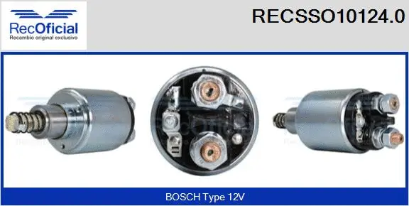 Solenoid Switch, starter (RECSSO10124.0)
