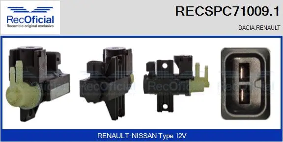 Pressure Converter, exhaust control (RECSPC71009.1)