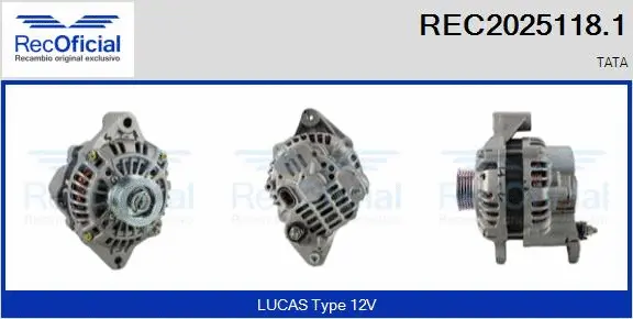 Alternator (REC2025118.1)