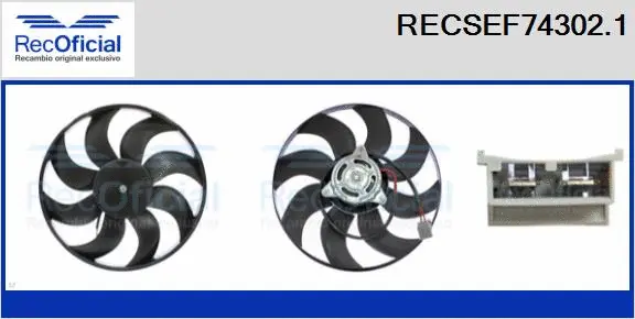 Fan, engine cooling (RECSEF74302.1)