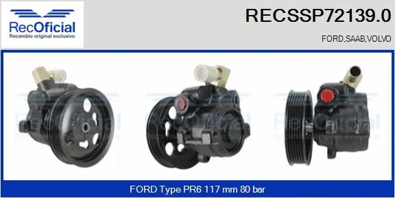 Hydraulic Pump, steering (RECSSP72139.0)